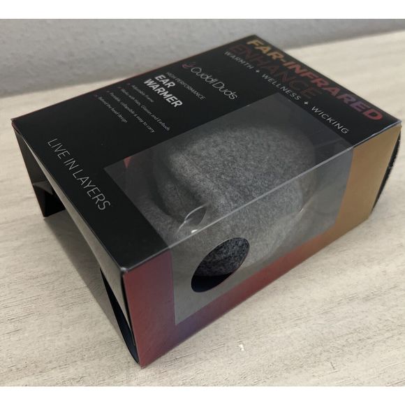 Cuddl Duds 19476 Behind the Head Earmuff Ear Warmer Infrared One Size Charcoal - Picture 3 of 5